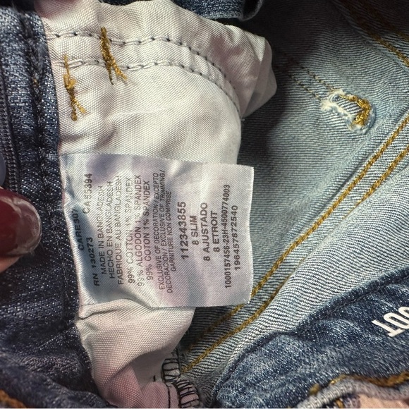 wrangler western denim classic boot jeans bootcut CARE307 boys sz 8 SLIM - Picture 4 of 8